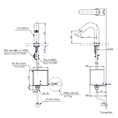 Vòi cảm ứng lavabo TOTO TLE28002V