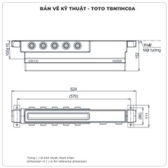 Van âm tường 5 đường nước TOTO TBN11HC0A