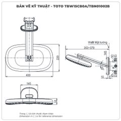 Bát sen gắn tường TOTO TBW15CB0A/TBN01002B