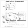 Bồn cầu nắp rửa điện tử TOTO MS636CDRW23