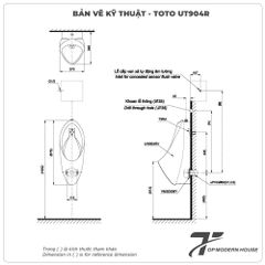 Bồn tiểu nam TOTO UT904R