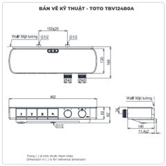 Củ sen nhiệt độ TOTO TBV124B0A kèm kệ để đồ