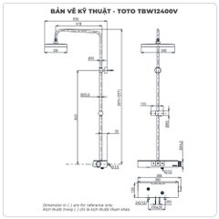Sen cây nhiệt độ TOTO TBW12400V