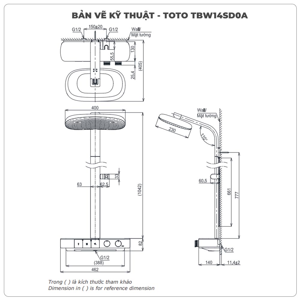 Sen cây nhiệt độ TOTO TBW14SD0A