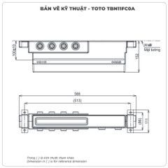 Van âm tường 4 đường nước TOTO TBN11FC0A