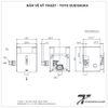 Van xả cảm ứng tiểu nam TOTO DUE126UKA (mã cũ DUE126UK) (Dùng pin)