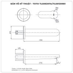 Vòi chậu gắn tường TOTO TLS06307A/TLS01309B1 (Dáng vòi ngắn)