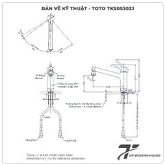 Vòi rửa bát TOTO TKS05303J nóng lạnh
