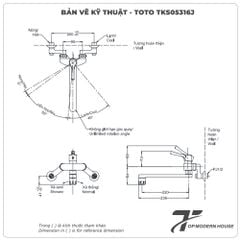 Vòi rửa bát TOTO TKS05316J nóng lạnh