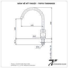 Vòi rửa bát TOTO TX606KES