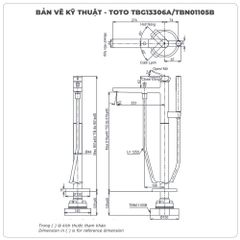 Vòi sen xả bồn tắm TOTO TBG13306A/TBN01105B