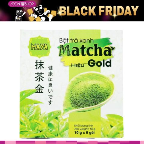 [BÌNH TÂN] Bột Trà Xanh Matcha Gold Maya 10gx 5 Stick