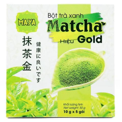 [HÀ ĐÔNG] Bột Trà Xanh Matcha Gold Maya 10gx 5 Stick