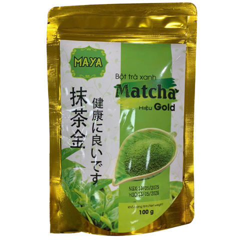 [BÌNH TÂN] Bột Trà Xanh Matcha Gold Maya 100g