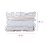  [BÌNH TÂN] Gối Microfiber Phối Bèo Mym 40x60cm (Mẫu Ngẫu Nhiên) 