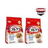  [BÌNH TÂN] Combo 2 Ngũ Cốc Trái Cây Calbee TPBS 600g 