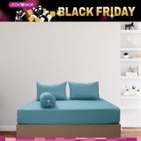  [BÌNH TÂN] Tấm Drap Và Áo Gối Sọc Màu Mym 160x200cm/ 180x200cm 