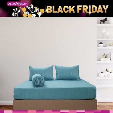 [BÌNH TÂN] Tấm Drap Và Áo Gối Sọc Màu Mym 160x200cm/ 180x200cm