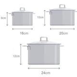  [HÀ ĐÔNG] Bộ Nồi Inox 5 Đáy Happy Cook Penta HCS-PT06 