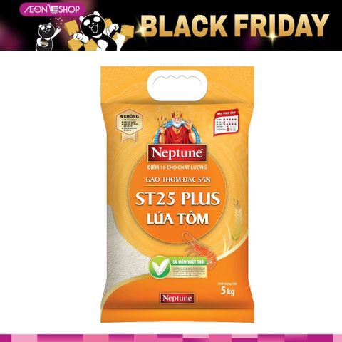 [HÀ ĐÔNG] Gạo Thơm Đặc Sản Neptune St25 Plus Lúa Tôm 5Kg