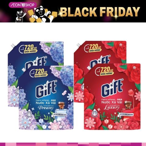 [BÌNH TÂN] Combo 2 Túi Nước Xả Vải Gift Hương Nước Hoa 3.2kg - Hương Luxury/Hương Dreamy