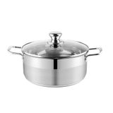  [HÀ ĐÔNG] Bộ 3 Nồi Inox 201 Elmich Smartcook 3 Đáy Có Tay Cầm 16cm/20cm/24cm 