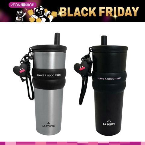 [BÌNH TÂN] Ly Giữ Nhiệt 2 Lớp Inox Kèm Charm Trái Tim La Fonte 710ml