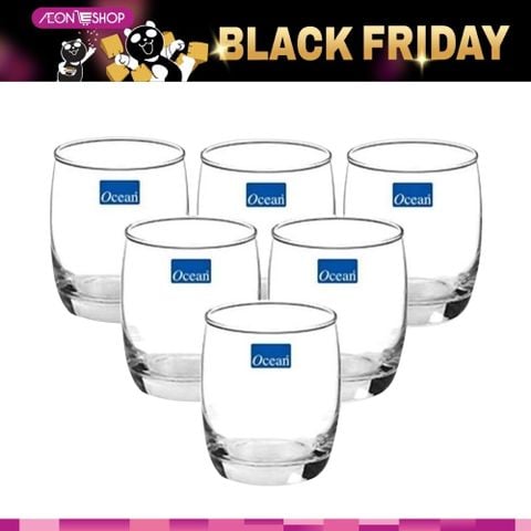 [HÀ ĐÔNG] Bộ 6 Ly Thủy Tinh Ocean Ivory Rock 265ml