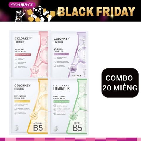 [BÌNH TÂN] Combo 20 Miếng Mặt Nạ Colorkey Luminous 25ml