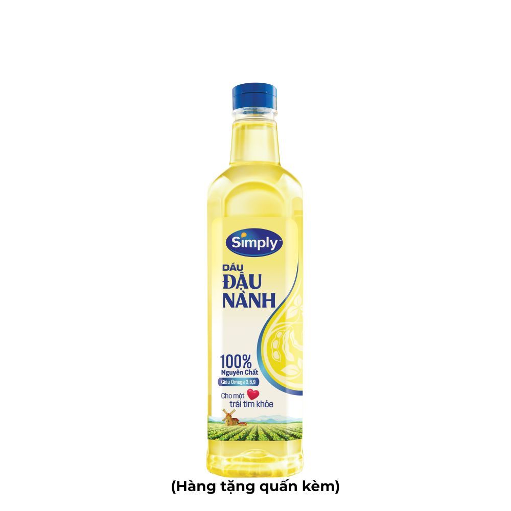  [HÀ ĐÔNG] [Hàng tặng không bán quấn kèm] 01 chai Dầu Nành Simply 1L 