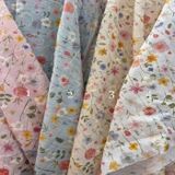  [Vải MM] [420](Giá 0.55m) Vải Kate Thêu Hoa May Áo, Váy, Đầm Thời Trang 