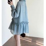  [Vải MM] [119](Giá 0.55m) Vải Linen Xô Gân May Áo, Váy, Đầm Thời Trang 