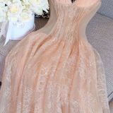  [Vải MM] [243](Giá 0.5m) Vải Tơ Hoa Lan Cao Cấp May Áo, Váy, Đầm Thời Trang 