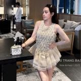  [Vải MM] [242](Giá 0.5m) Vải Tơ Thoi May Áo, Váy, Đầm Thời Trang 