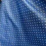  [Vải MM] [807](Giá 0.55m) Vải Jean Chấm Bi May Áo, Quần, Váy, Đầm Thời Trang 