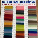  [Vải MM] (Giá 0.6m) (509) Vải Cotton Lạnh VN Dày Vừa, Giãn Nhẹ Lên Quần Tây, Đầm, Váy Kiểu 