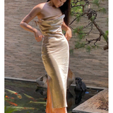  [Vải MM] [316](Giá 0.55m) Vải Lụa Queen Bóng Đẹp, Sang  May Áo, Váy, Đầm, Áo Dài Thời Trang 