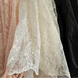  [Vải MM][235] (Giá Bán 0.5m) Vải Tơ Hoa Thiết Kế May Đầm, Váy, Áo Thời Trang Cao Cấp 