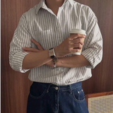  [Vải MM] [417] (Giá Bán 0.5m) Vải Sơ Mi Sọc 3 Sợi Hot Trend Lên Áo Sơ Mi Nam Nữ, Váy, Đầm, Bộ Thiết Kế 