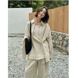  [Vải MM] [119](Giá 0.55m) Vải Linen Xô Gân May Áo, Váy, Đầm Thời Trang 