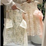  [Vải MM] [241](Giá 0.5m) Vải Tơ Hoa Nổi Cao Cấp May Áo, Váy, Đầm Thời Trang 