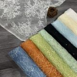  [Vải MM] [243](Giá 0.5m) Vải Tơ Hoa Lan Cao Cấp May Áo, Váy, Đầm Thời Trang 