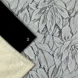  [Vải MM] [761](Giá 0.5m) Vải Thun Len Hoa Cúc Sang Trọng May Áo, Váy, Đầm Thời Trang 