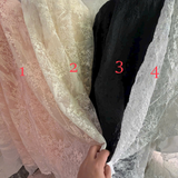  [Vải MM][235] (Giá Bán 0.5m) Vải Tơ Hoa Thiết Kế May Đầm, Váy, Áo Thời Trang Cao Cấp 