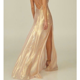  [Vải MM] [237] (Giá Bán 0.5m) Vải Tơ Sà Cừ Óng Ánh Lên Đầm, Váy, Áo Thiết Kế 