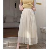  [Vải MM] [253] (Giá Bán 0.5m) Vải Lưới Dập Ly Lên Đầm, Váy, Áo Thiết Kế 