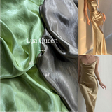  [Vải MM] [316](Giá 0.55m) Vải Lụa Queen Bóng Đẹp, Sang  May Áo, Váy, Đầm, Áo Dài Thời Trang 