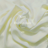  [Vải MM] [151] Vải Đũi Lạnh Vân Mây Chống Nhăn May Sơ Mi, Đầm, Váy Thiết Kế Không Cần Lót (Giá bán 0.55m) 