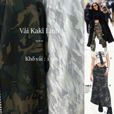  [Vải MM] [812] (Giá Bán 0.55m) Vải Kaki Lính Co Giãn Hot Trend Lên Áo Khoác, Quần Nam Nữ, Váy, Đầm Thiết Kế 