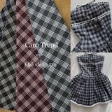 [Vải MM] [419](Giá 0.55m) Vải Caro Trend May Áo, Quần, Đồ Bộ, Váy, Đầm Thời Trang 